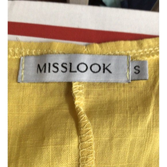 MissLook Small Yellow VW BUG Peace Shirt Short Sleeve - Picture 4 of 6